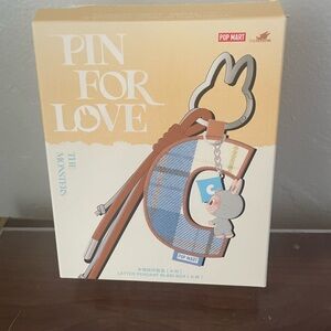 Pop Mart Pin for Love Keychain Letter L